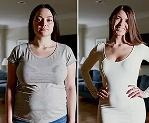 BellyButtonBliss Verified Buyer Before and After - Noticeable Weight Loss Transformation